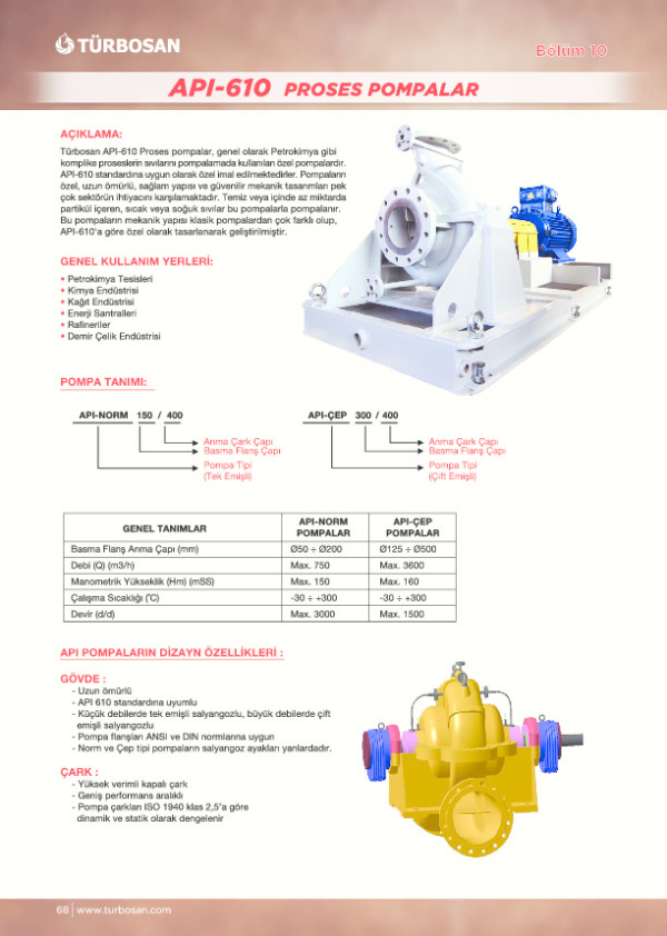 API 610 Proses Pompalar