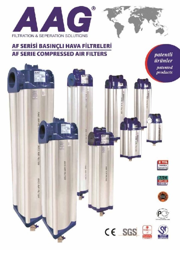 Basınçlı Hava Filtreleri Katalog