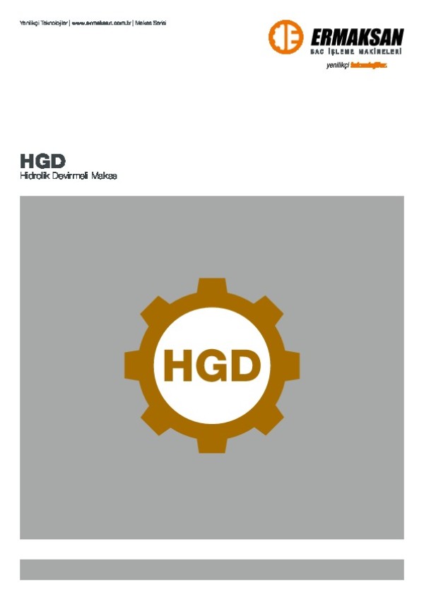 HGD - Hidrolik Devirmeli Makas