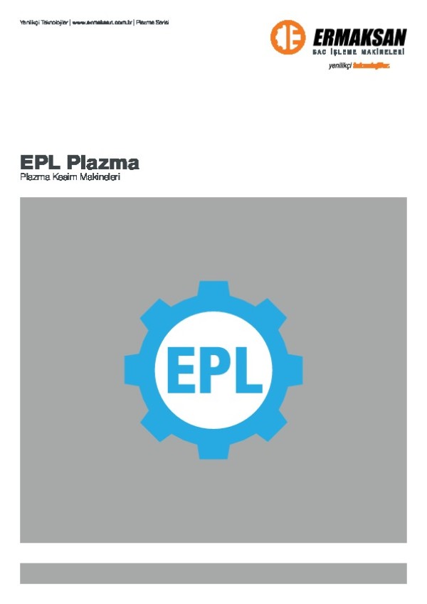 EPL - Plazma Kesim Makinesi